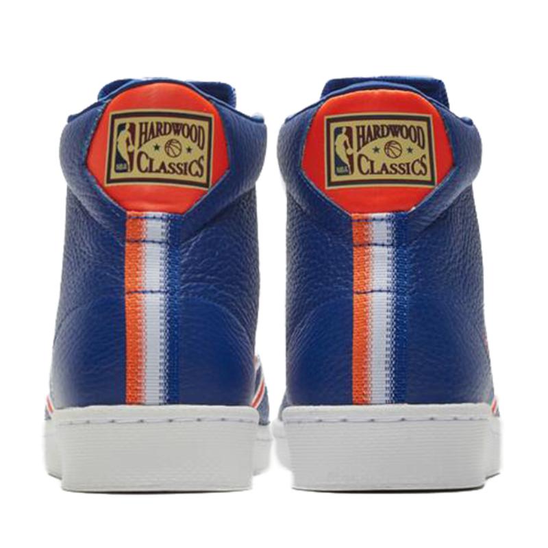 Converse Cons Pro Leather Breaking Down Barriers "Knicks" Comfortable Casual High Top Basketball Shoes Unisex Blue