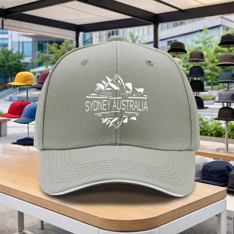 Sydney Opera House Adjustable Baseball Cap Trendy Printed Duckbill Cap for Outdoor Camping Golf Street Dance
