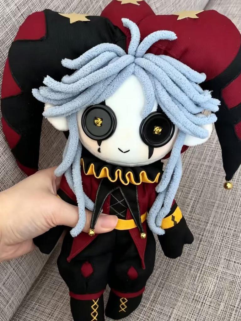 Anime Plush Pillow Sofa Cushion The Freak Circus Pierrothe Harlequin Clothes Dress Up 25CM Plushies Sitting Posture Figures