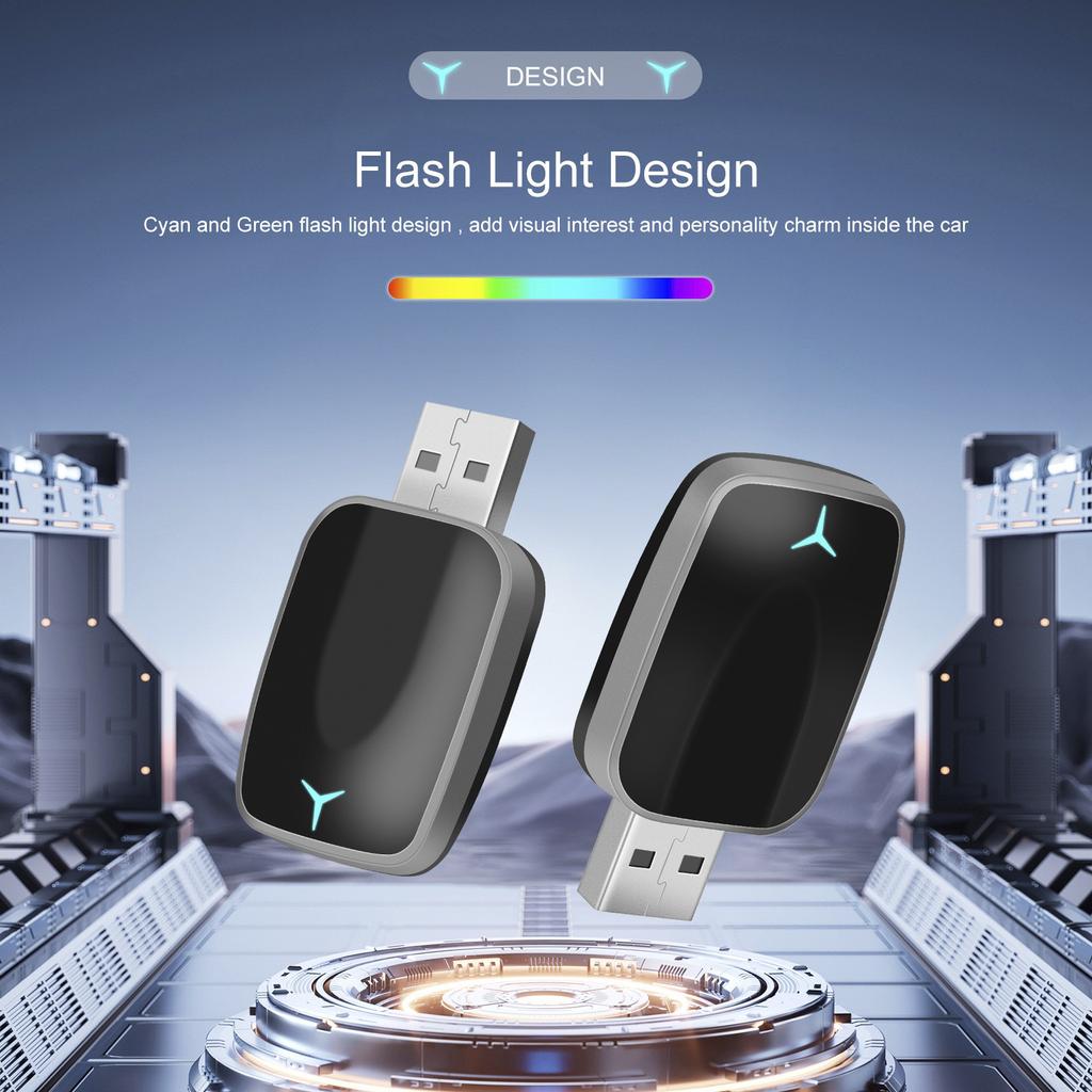 2 in 1 Wireless Apple Carplay Android Auto Adapter USB Car Dongle Connect Box