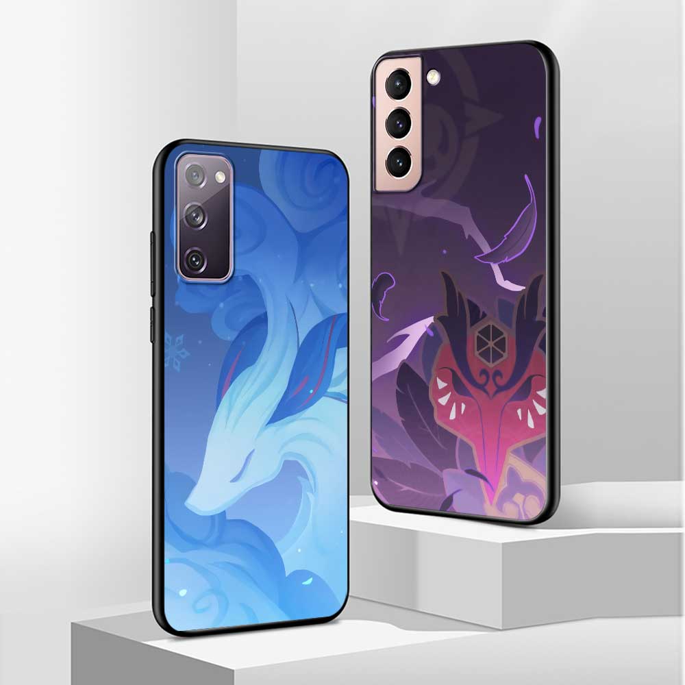 Ochranné pouzdro na telefon Genshin Impact Icon pro Samsung Galaxy S22 5G S21 Ultra S20 S10 S9 Plus S10E S8 S7 Edge
