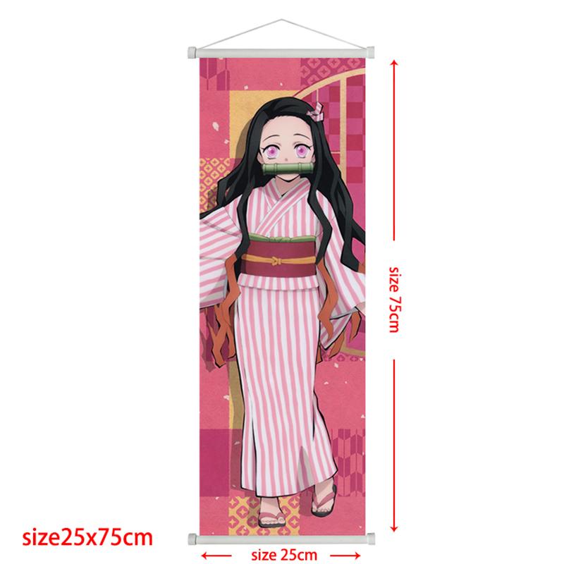 Demon Slayer Scroll Poster Rengoku Kyoujurou Heimdeko Kamado Tanjirou Wohnzimmerdekoration Hängegemälde Kindergeschenk Poster