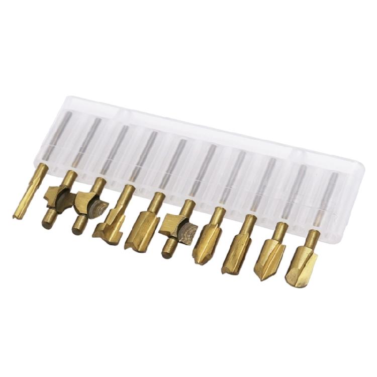 10Pcs/lot 1/8" Routers Bit Wood Cutter Milling Rotary Tool Set 3mm Shanks Bit