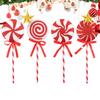 Christmas Lollipop Ornaments 4X Classic Lollipop Ornament Christmas Tree Candy Red And White Color Foam Lollipop Seasonal Decors