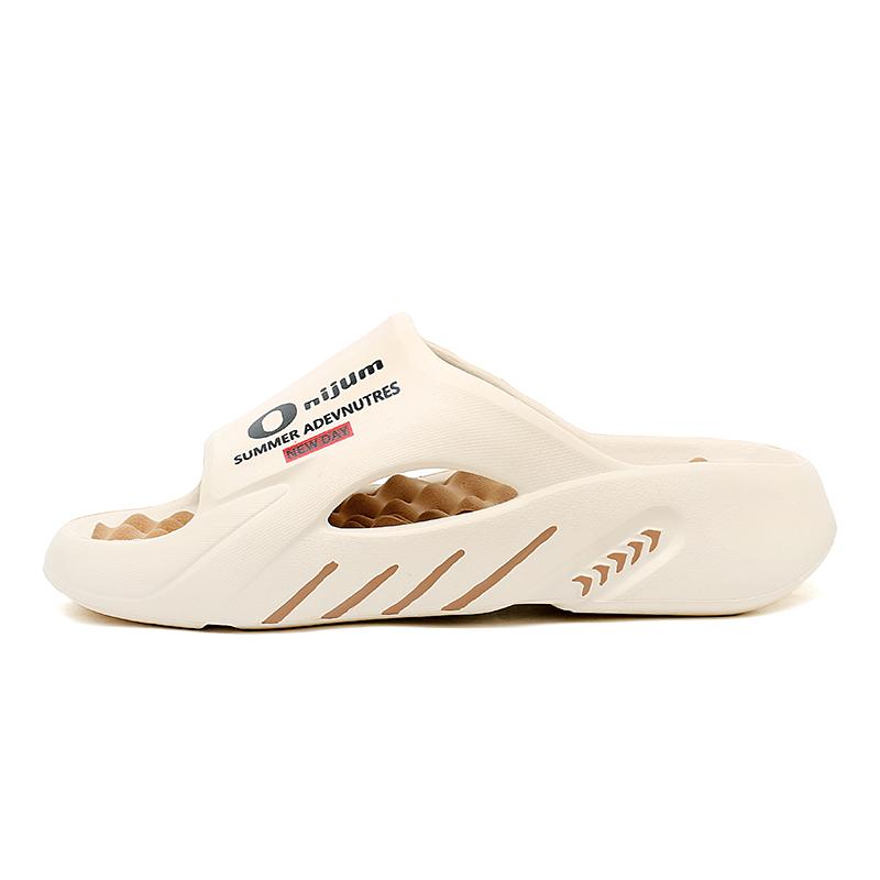 Fashion 2024 New Men Massage Slippers Slides Indoor Outdoor Sandals Beach Casual Shoes Comfortable Sole Men's Slippers Big Size 38-47