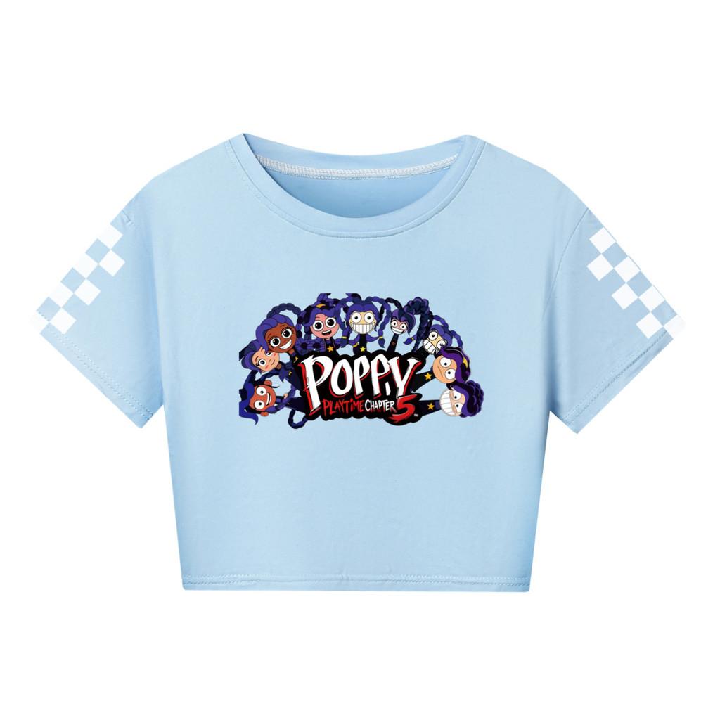 5633 Kids Girls Lily Lovebraids Print Short Sleeves Short T-Shirt