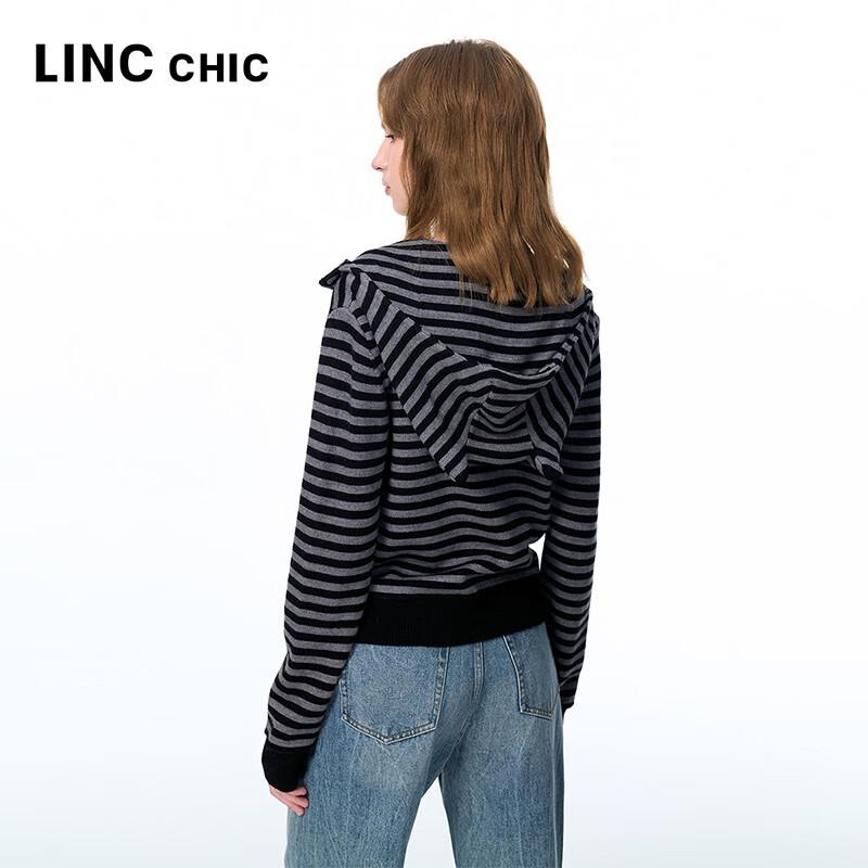 Jinyujie Women's Hooded Long-Sleeve Knit Cardigan Top