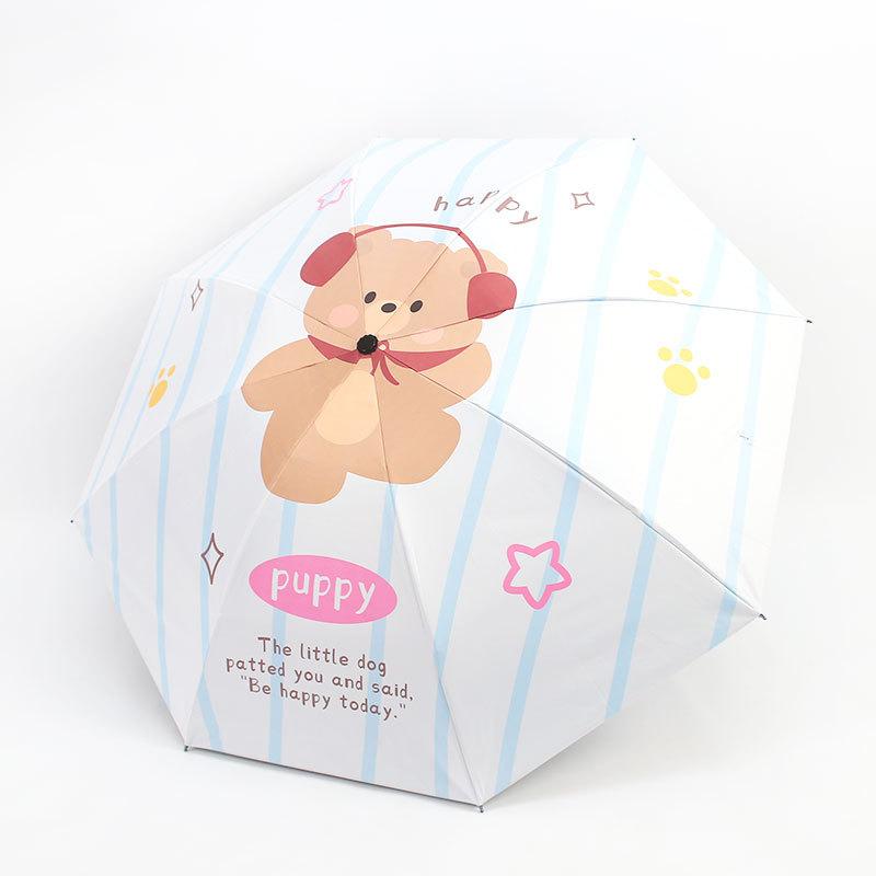 Cute, High-value Sun/rain Dual-use Umbrella for Children and Students, Sun Protection and UV Protection, Compact and Convenient Cartoon Umbrella