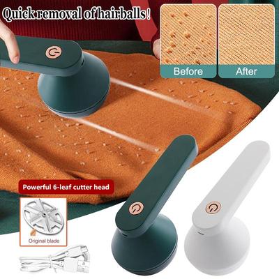 Hairball Trimmer USB Rechargeable Clothes Lint Remover Rust-Proof 6 Blades Shaving Machine