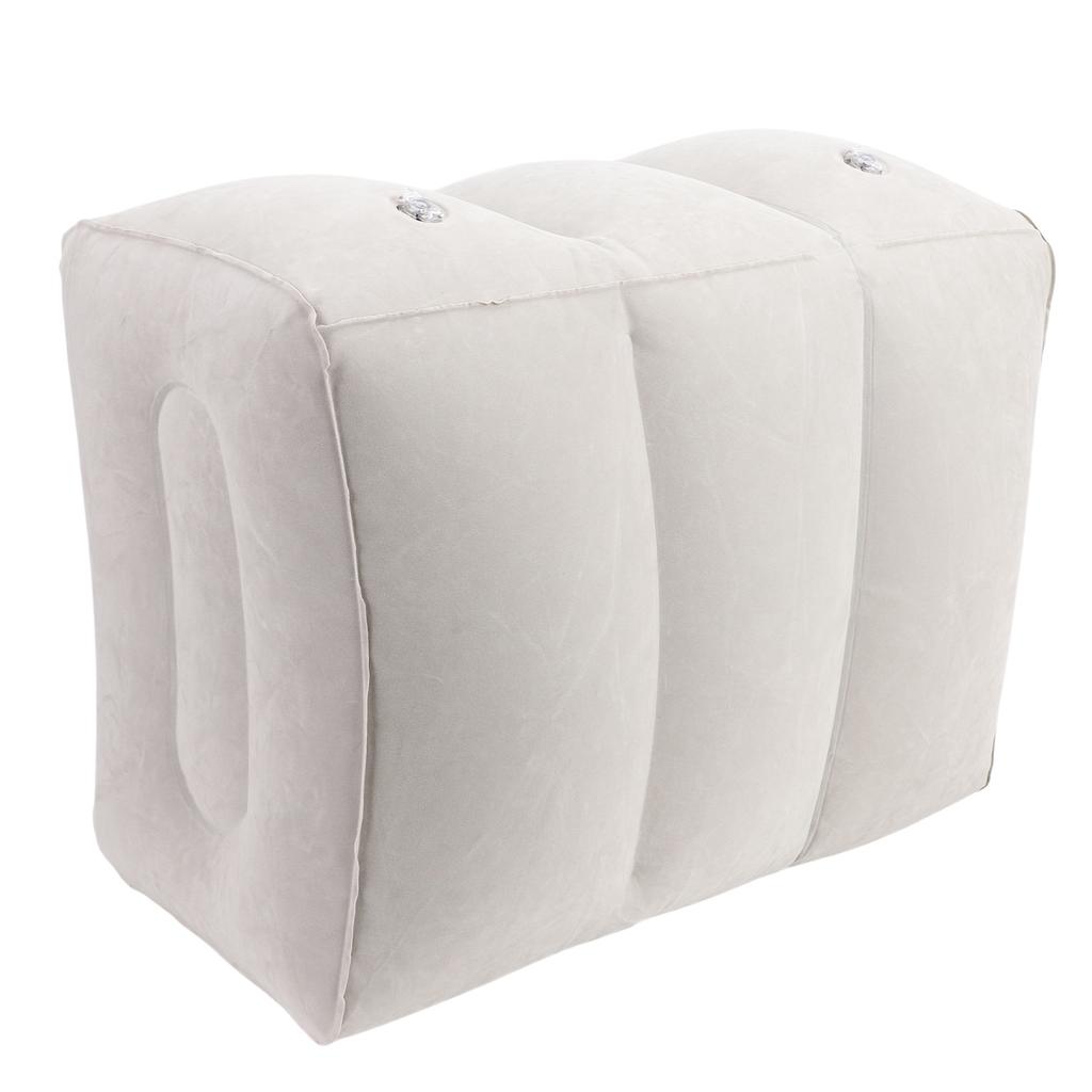 Inflatable Foot Rest Pillow Toddler Airplane Bed Adjustable 3 Layers Height Leg Rest Pillow Airplane Travel Essentials