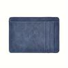Simple Men Women Leather Card Holder Ultra-Thin Mini Short Wallet Multi-Card Slot Simple Design Wallet PU Universal Coin Purses