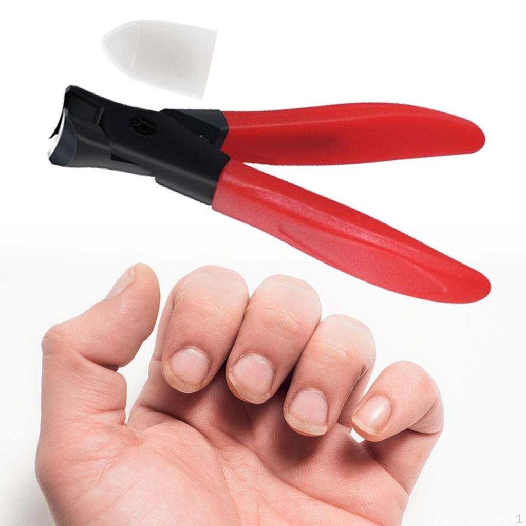 Nail Clipper Fingernail Ergonomic Handle Wide Jaw Opening Toenail Cutter for Thick