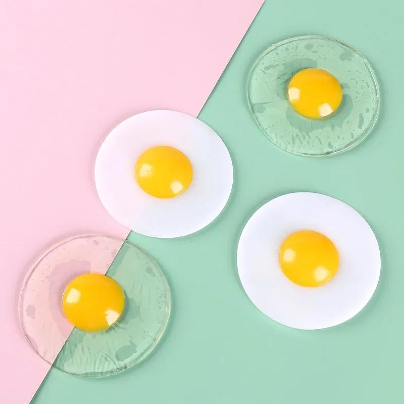 5pcs Funky Egg Squishy Ball Clear Stress Relief Toy for Kids Adults Anxiety Reducer Squeeze Splat Sensory Fidget Toys