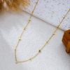 Stainless Steel Exquisite Love Heart Necklace For Women Romantic Double Color Enamel Heart Choker Party Valentine Jewelry Gift