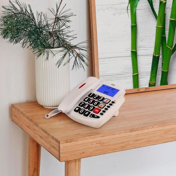 SPC Comfort Volume 2 – Téléphone Fixe Senior Avec Touches XL, Amplificateur Volume, Mémoires Directese Et Caller ID