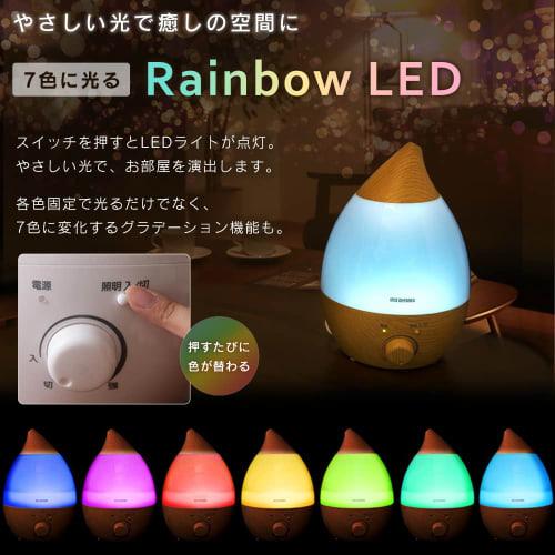 Iris Ohyama Humidifier, Large Capacity, Ultrasonic Type, Humidification Volume 280ml, Tank Capacity 2.8L, 8 Tatami Mats, 10 Hours Continuous Humidific