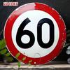 Vintage Road Sign Metal Wall Decor Retro Tin Poster Garage Home Ornament