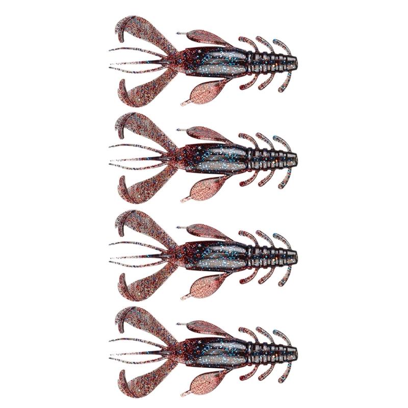 Soft Baits Crawfish Lures Artificial Fishing Baits Lure 10cm 10g Shrimp Swimbait Fishing Tackle 4pcs