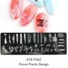 Nail Stamping Plate Various Patterns Clear Engraved Rust-Proof Polish Printing Flowers Nail Art Stamp for Girl