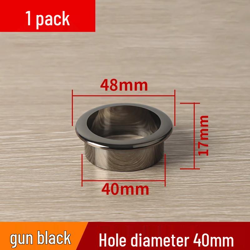 Round Plastic Desk Grommet Cover for Cable Management