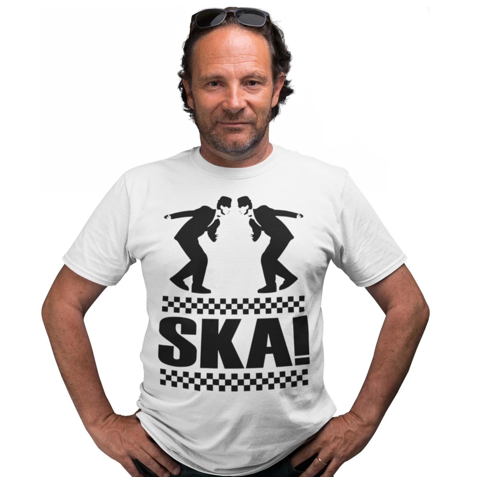 Ska Dance T-Shirt Skanking Dancing Ska Man Checker Board Birthday Gift S