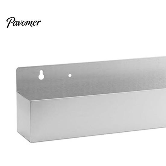 Restaurant Alcohol Display Shelf Stainless Steel Wall Mounted Liquor Bottle Rack, Single Row Drink Rail Kitchen Wine Holder Shelf, Compact Silver Rack