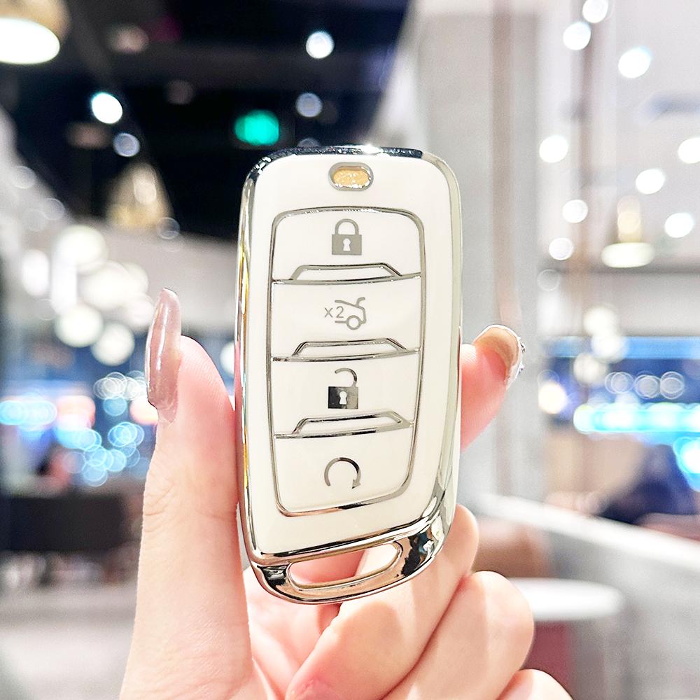 

For Changan CS85 COUPE CS95 Hunter F70 CS35 CS75 PLUS Auto Shell Fob Protector Car Remote Key Case Cover Keychain