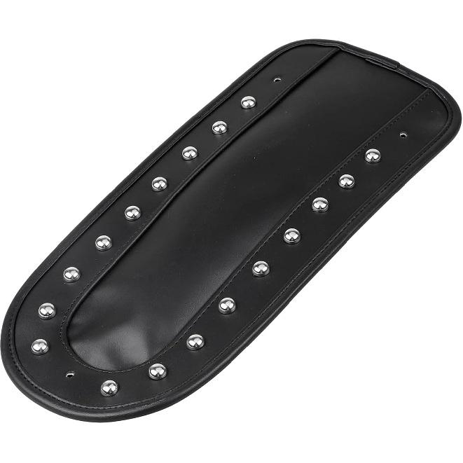 

Black Rivet Leather Rear Fender Bib Studs Solo Seat Fit for Harley Softail Heritage Classic Springer Deluxe FLSTC FLSTS FLST FLSTN FLSTSI A # Black