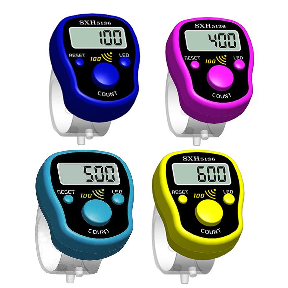 Stitch Marker Row Finger Counter LCD Digital Display with Light Professional Buddha Chanting Counter Instrument 1