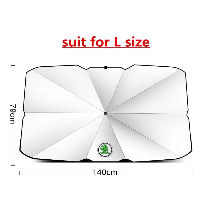 Car Sticker Car Front Windshield Sunshade Suitable For Skoda Citigo Fabia Octavia Superb Car Sunshade Interior Accessories kac999