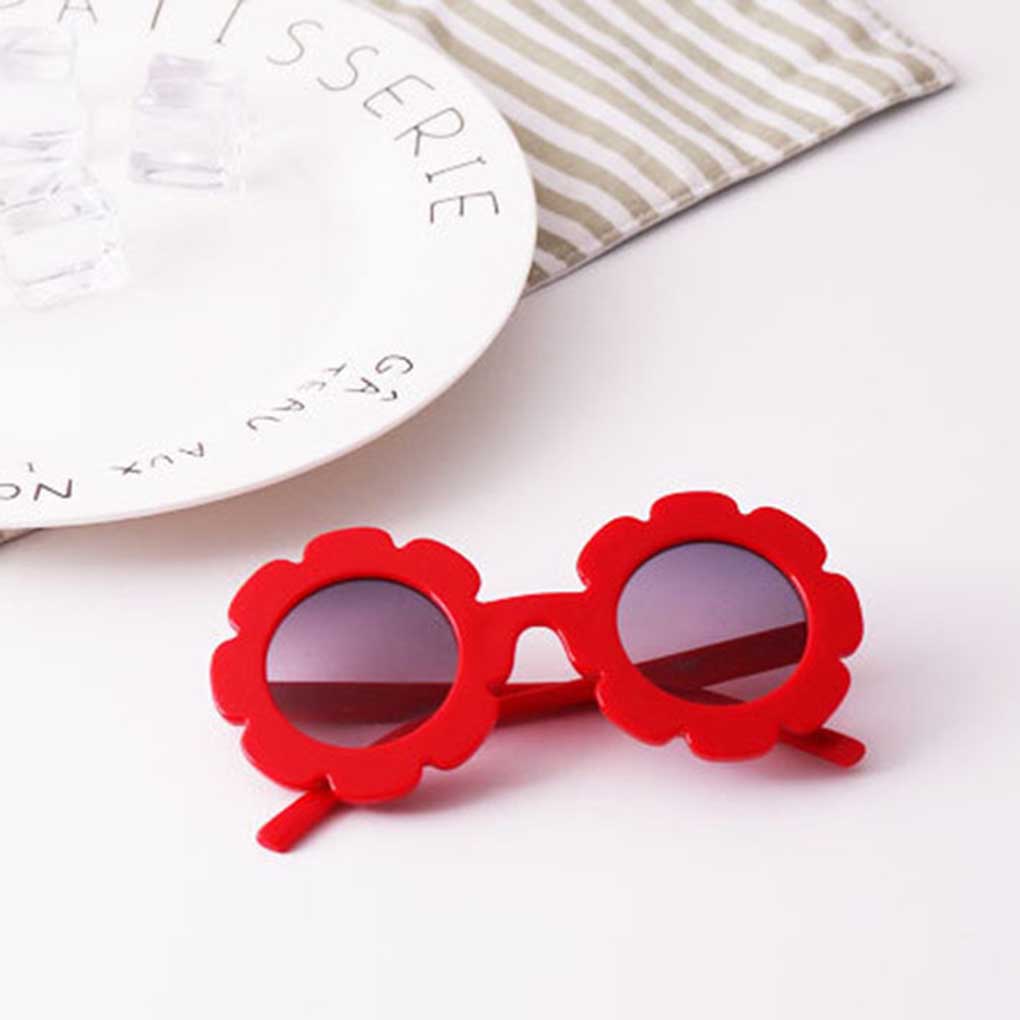 Kids Sun Flower Eye Protection Glasses Performance Decor Goggles Prop for Girls Boys