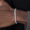 1/2Pcs Women Bracelet, Cubic Zirconia Inlaid Bracelet with Claw-Setting Technology, Adjustable Chain Wristband for Jewelry Gift