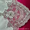Stylish 28CM Plush Lace Embroidery Table Mat: DIY Beading Placemat & Dustproof Coaster