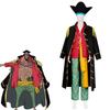 Traje de Cosplay Barbanegra de One Piece Halloween Anime Barbanegra Conjunto Completo Atuendo de Juego de Rol para Adultos