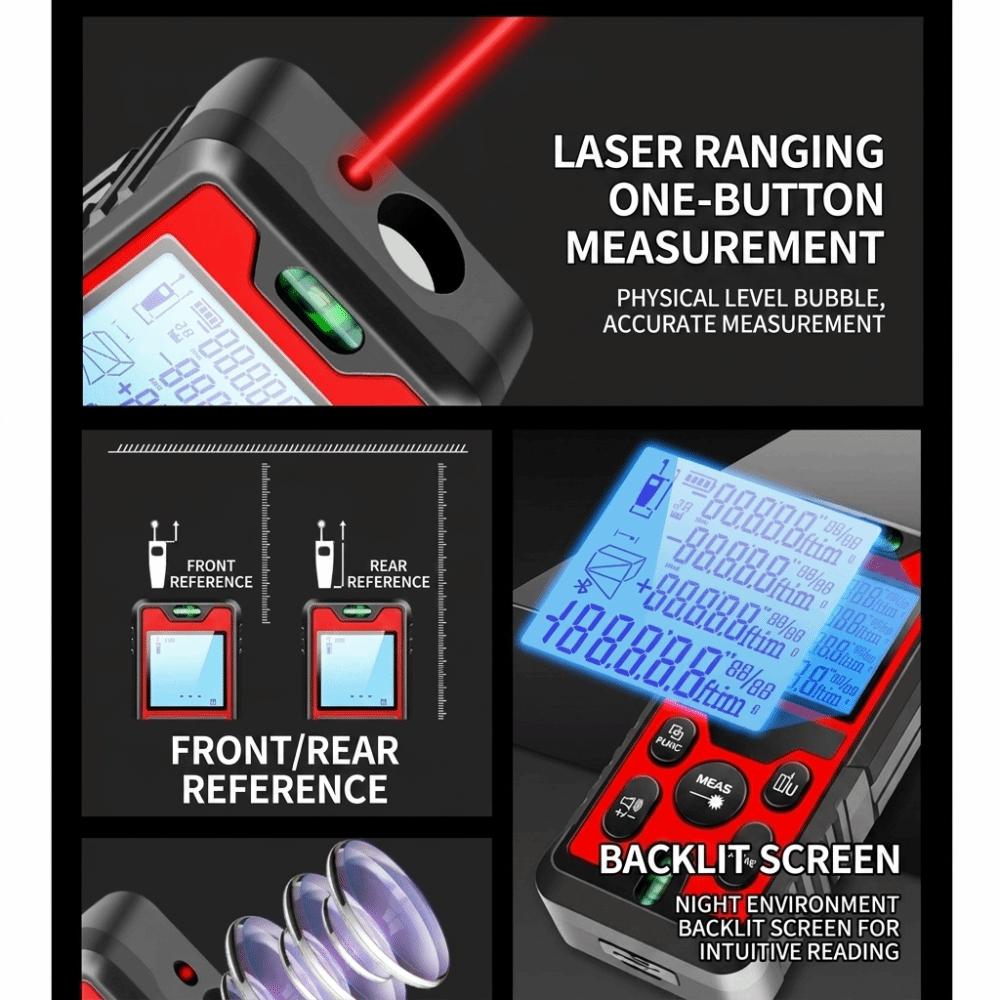 High Precision Laser Rangefinder Rechargeable Laser Range Finder  Construction Site