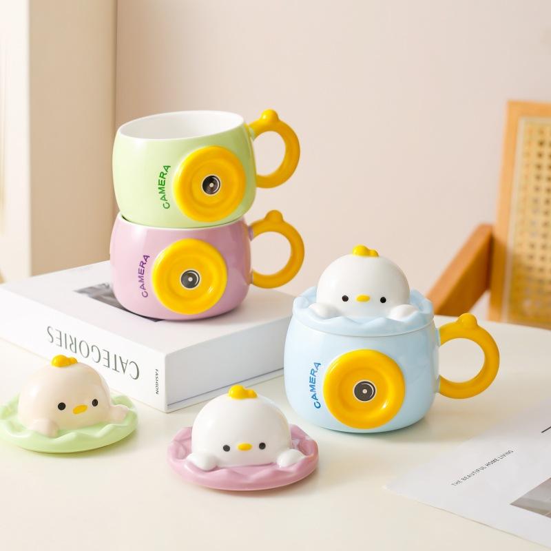 Kreative Cartoon Persönlichkeit Keramiktasse Bürogeschenk Geschenk Heimtasse Kaffeetasse Wasserbecher Paar Frühstückstasse