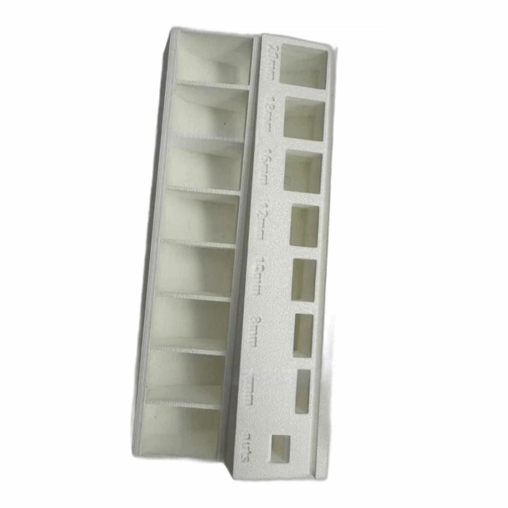 

3D Printed M3 Bolt Sorter PLA Multiple Compartment Screw Sorter Organizers Space-Saving Lightweight Screw Organizers Tray белый