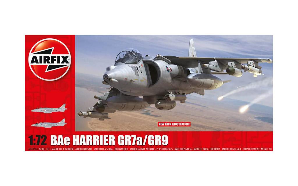 Airfix Royal Air Force BAe Harrier Plastic Model 1/72 GR7a/GR9 X-4050A