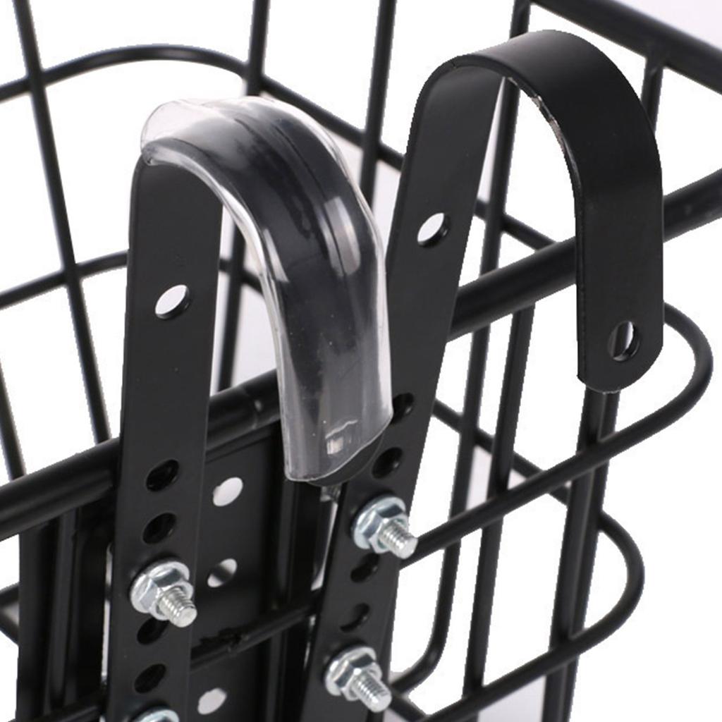 Adjustable Wire Basket Hook Bike Front Basket Hook with Mounting Hardware Hanging Cargo Rack Hooks Bicycles Accessories