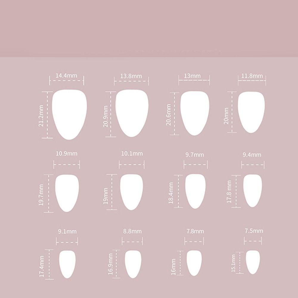 Long Almond and Ballerina Fake Nials Cat Eye Nail Tips Manicure False Nails Women