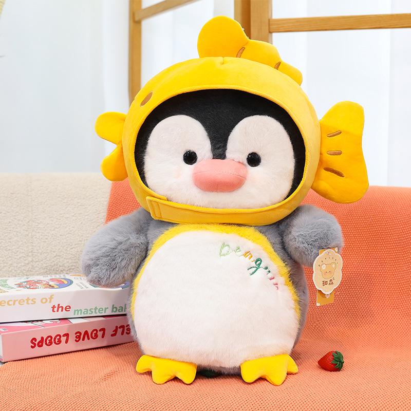 

Adorable Penguin Plush Toy with Removable Hat - Perfect for Claw Machines, Weddings, Activities, and Decor. 25cm (includes 0.25kg)