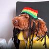 Novelty Dreadlocks Pet Hat Fun Woolen Costume for Dog Cats Great for Daily Wear Halloween Birthdays and Event Dressingup