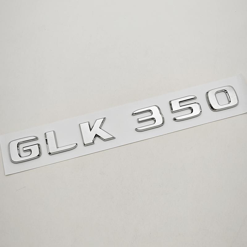 3D ABS Car Sticker Logo GLK220 GLK300 GLK350 Rear Trunk Letters Badge Emblem For Mercedes Benz GLK Series GLK220 GLK300 GLK350