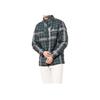 Adidas Plaid Print Logo Zip Long Sleeve Cotton Jacket Men Jacket Green HG8218