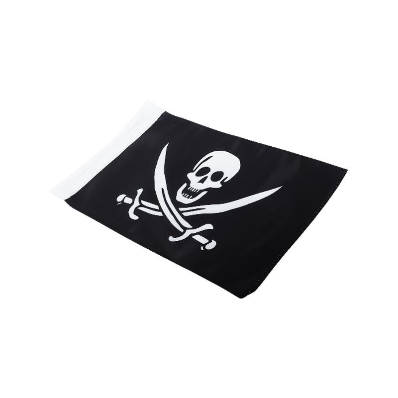 Universal Motorcycle Flag Sleeve Double Side American Germany Skull Flags Rear Mount Luggage Rack For Harley Honda Yamaha Suzuki