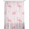 Cortinas Visillo Estilo Nórdico Flamenco Rosa para Ventana de Sala de Estar Cortinas de Tul para Dormitorio Área de Cocina Adorno para el Hogar Cortinas de Tela Viscosa
