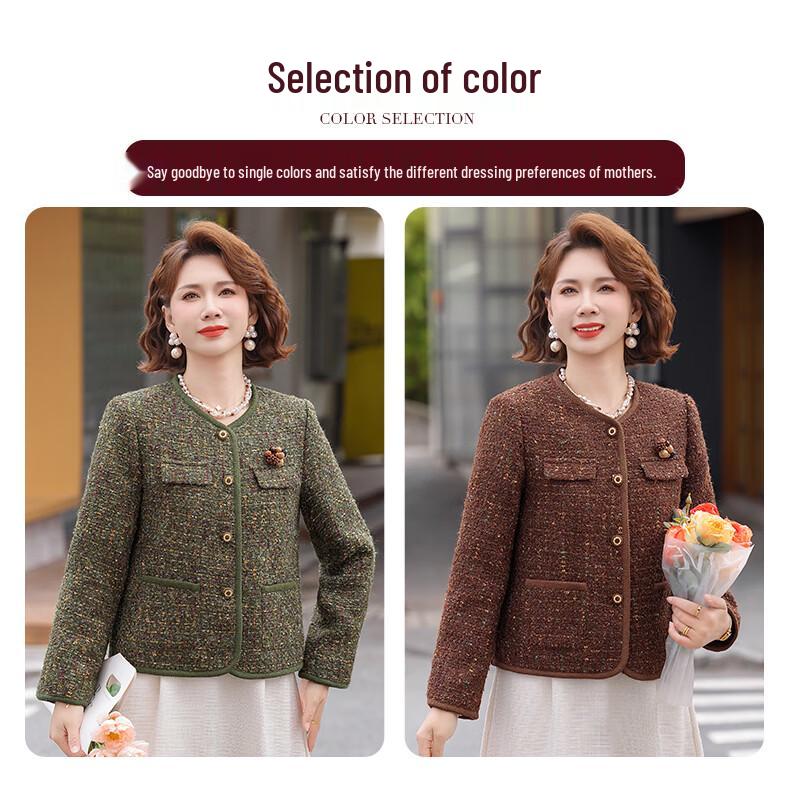Yalu Selected Women's Elegant Tweed-Style Jacket