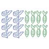 100Pcs Cute Shaped Office Paper Clips Set Lightweight Decorative Lovely Shape Paperclip Clamp for Sc