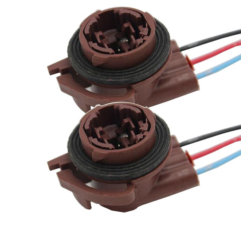 1Pc 3156 3157 3357 4157 LED Bulb Brake Turn Signal Light Lamp Socket Adapter Harness Wires Plug Connector For Wrangler (USA Car)