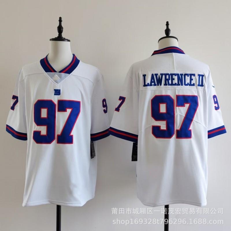Mens Football Jersey Giants Team 1 8 JONES 26 BARKLEY 56 44 Embroidered Rugby Uniform